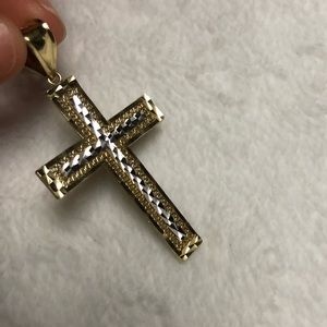 Gold cross pendent